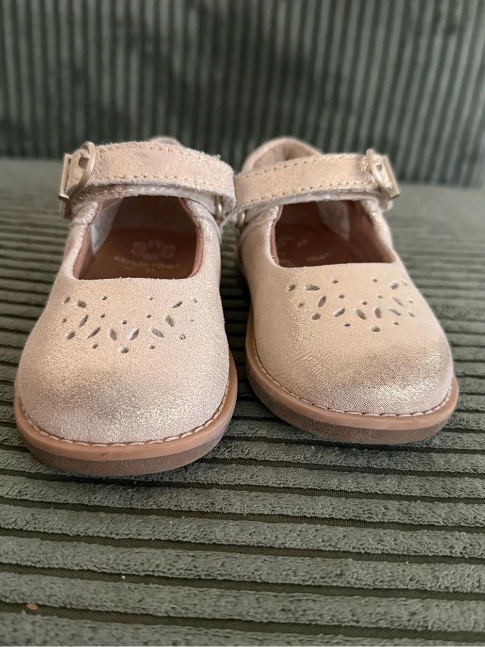 Stride Rite Toddler Mara Mary Jane Size 7 in Champagne ✨ No Box